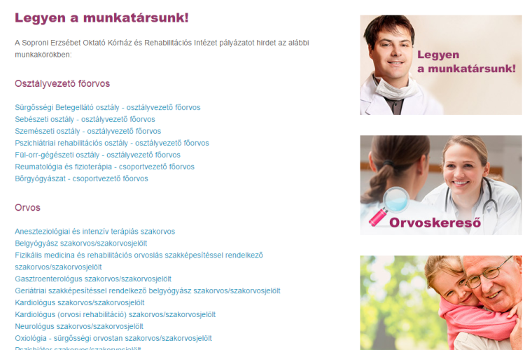 Munkaerőhiány a soproni kórházban?