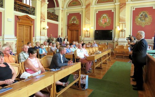 Bad Wimpfen-i küldöttséget köszöntöttek a városházán