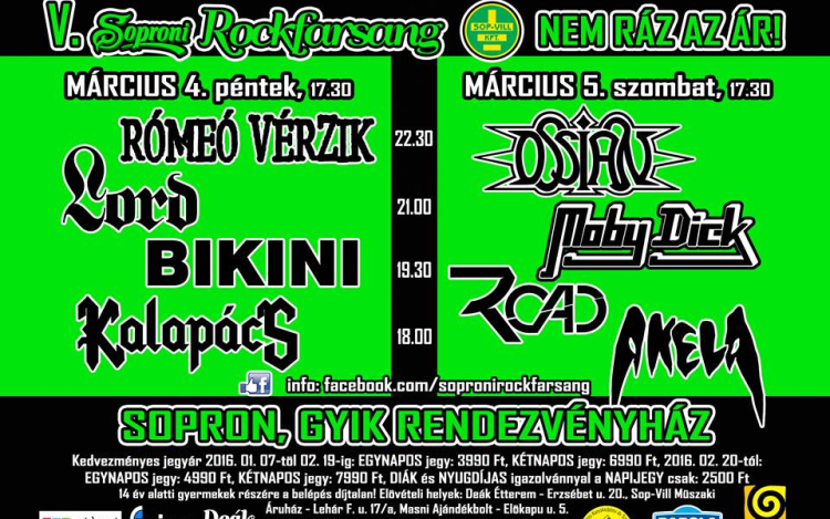V. Soproni Rockfarsang - már 2 napon keresztül!