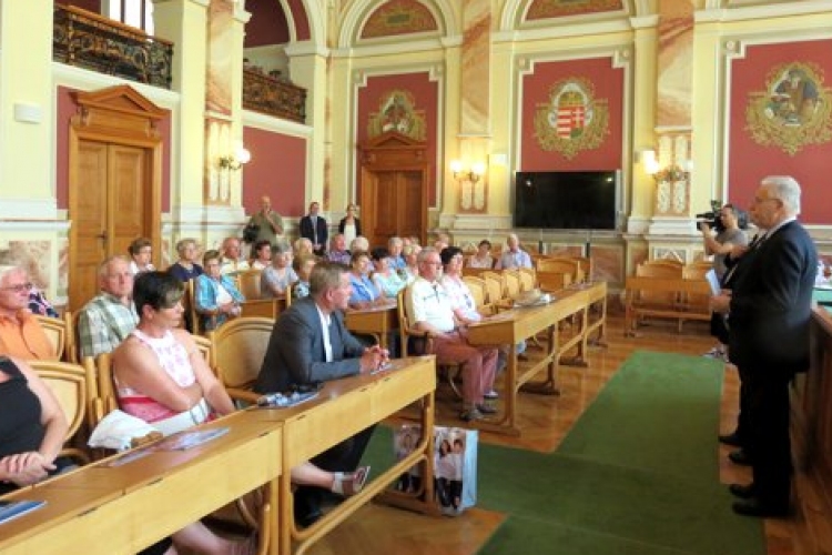 Bad Wimpfen-i küldöttséget köszöntöttek a városházán