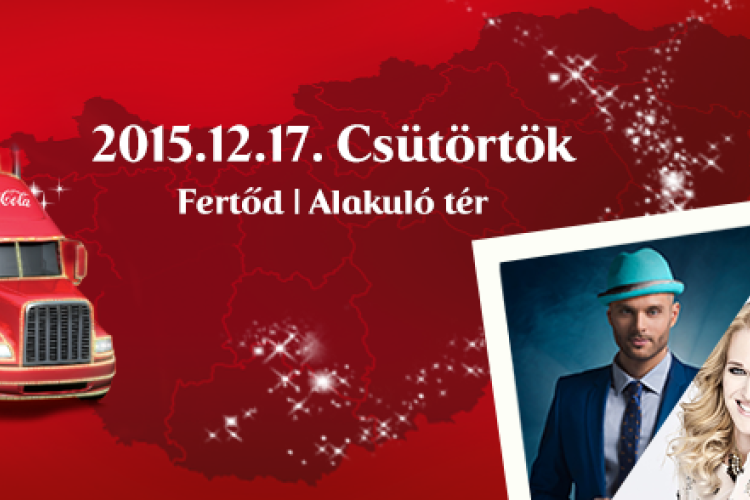Coca-Cola Karácsonyi Karaván Fertődön: Takács Nikolas és Wolf Kati!