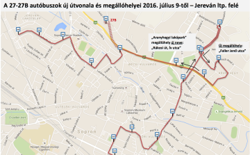 Új buszmenetrend Sopronban