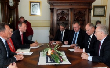 Burgenland tartomány küldöttsége tett látogatást Sopronban