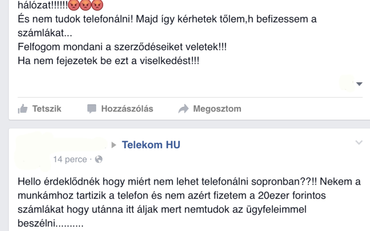 Hiba Sopron és környékén a Telekom hálozatában